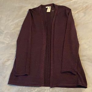 Maurices Sparkly Purple Cardigan